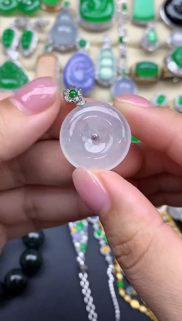 【闪购商品】翡翠颈饰18K金镶嵌408-中国好珍宝