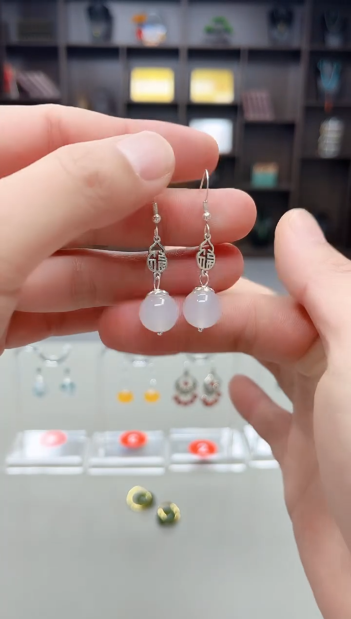 未镶嵌耳饰玛瑙/玉髓522000