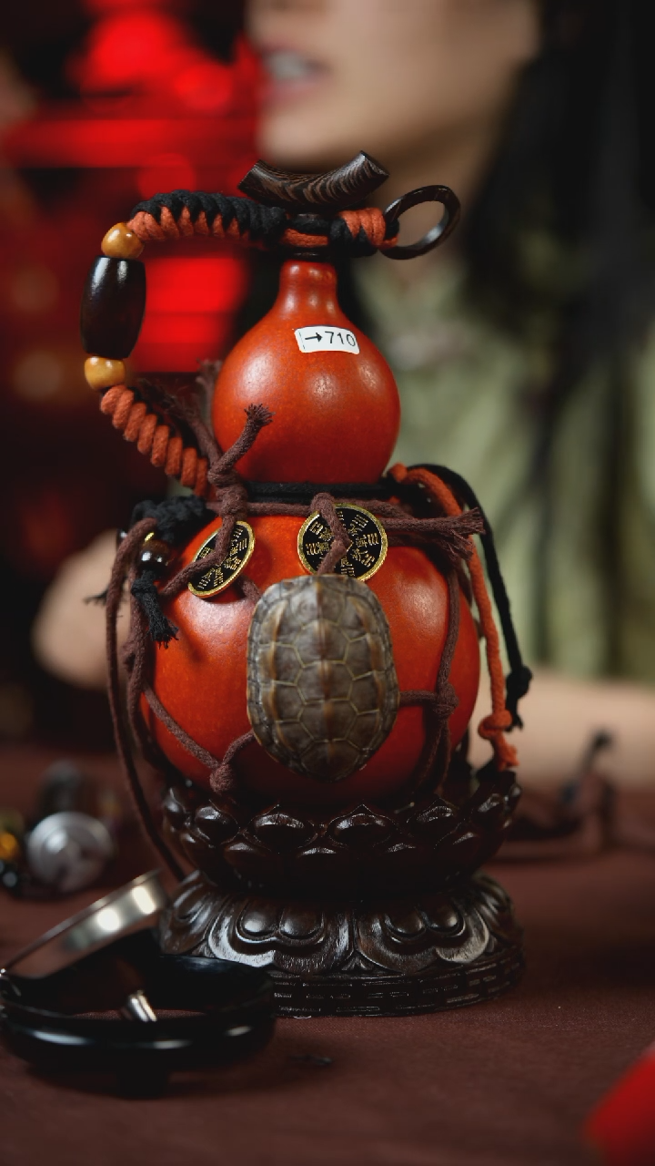 【闪购商品】710号500ml左右的非遗漆器酒葫芦