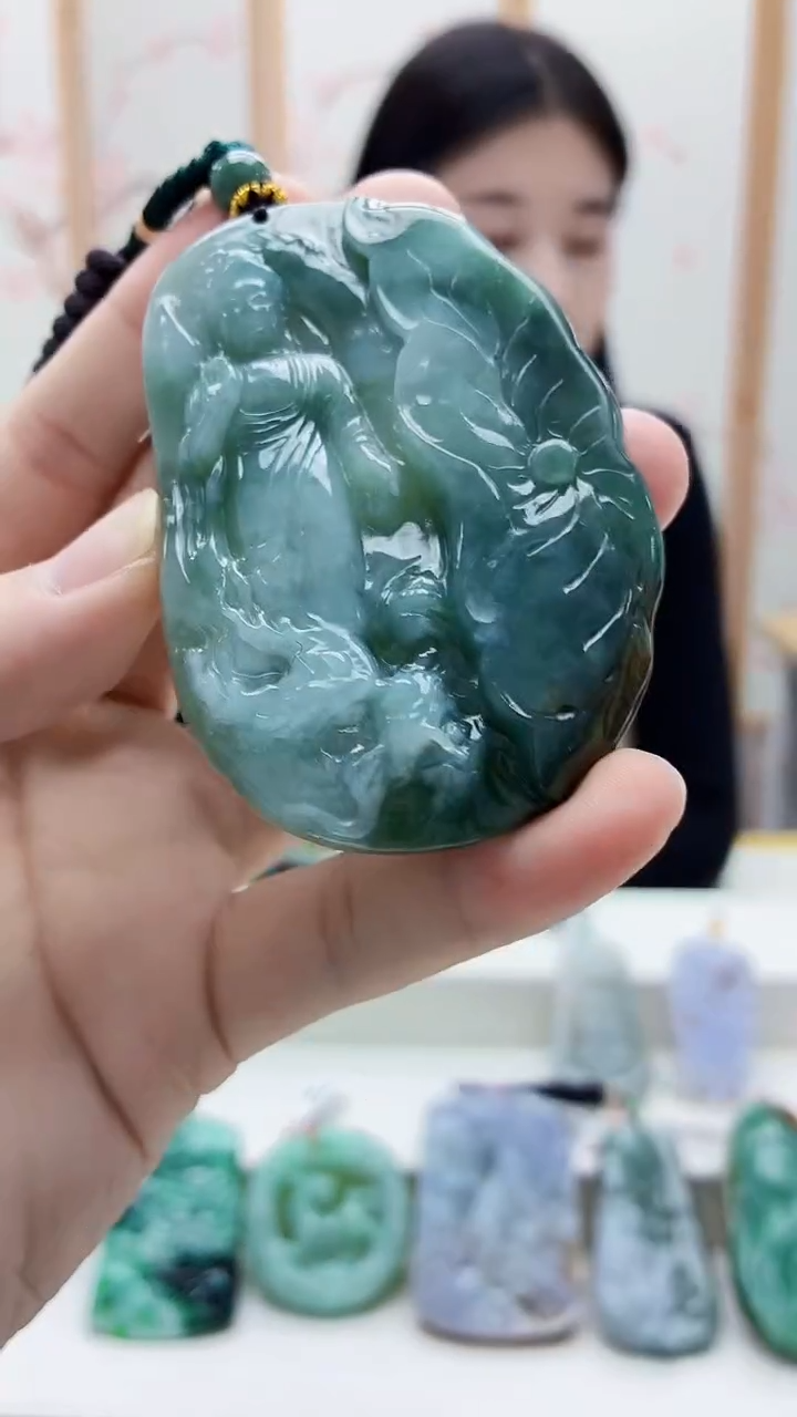 未镶嵌定制翡翠4812bb-毛货挂件38