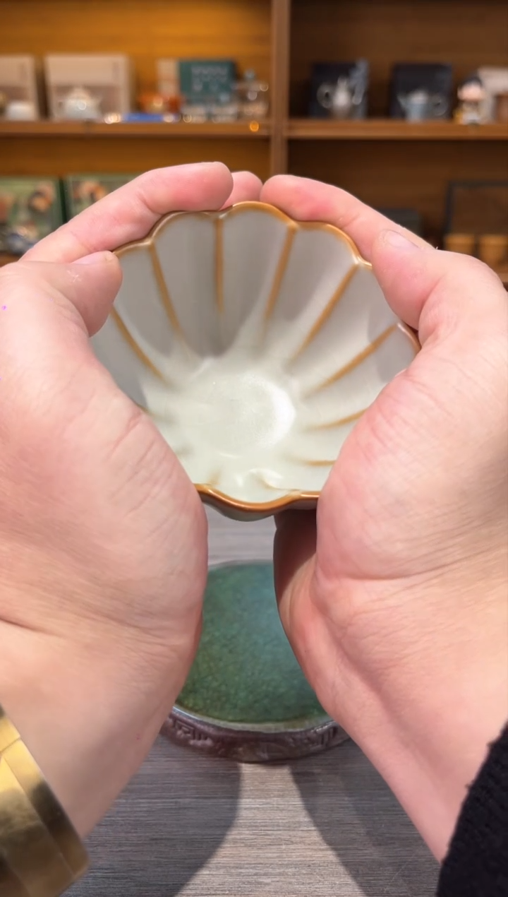 【闪购商品】黄莲花杯茶具茶具