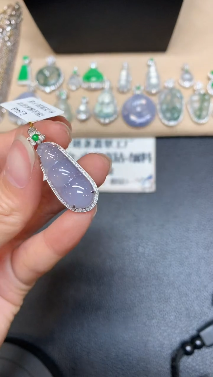 【闪购商品】翡翠颈饰18K金镶嵌】无服务费 福豆