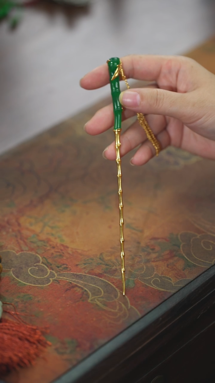 【闪购商品】玛瑙/玉髓发簪银S925镶嵌玉髓发簪@@z335