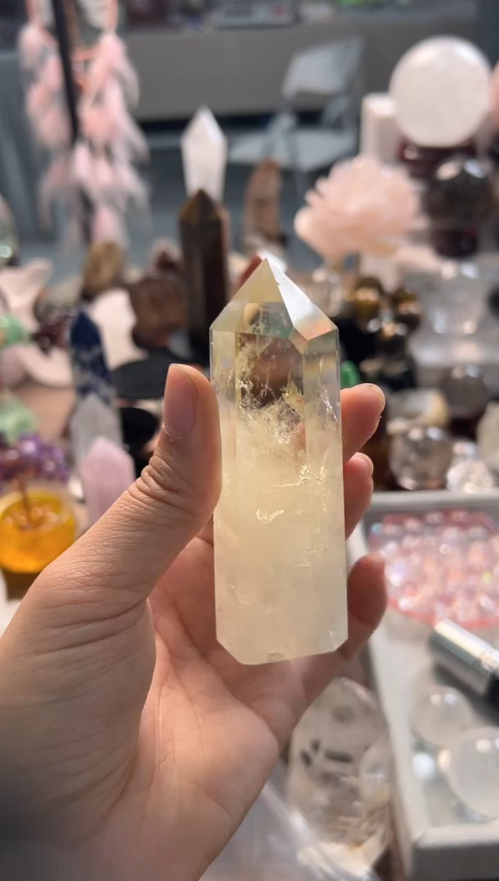 未镶嵌珠宝半成品水晶M824 约9.3cm