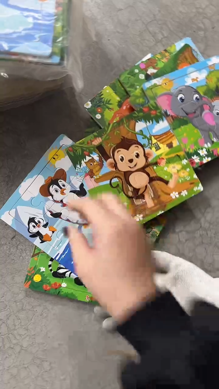 塑料1实木夹板12拼图