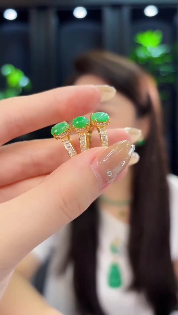 翡翠戒指未镶嵌缅料A货/多样性发货/一件