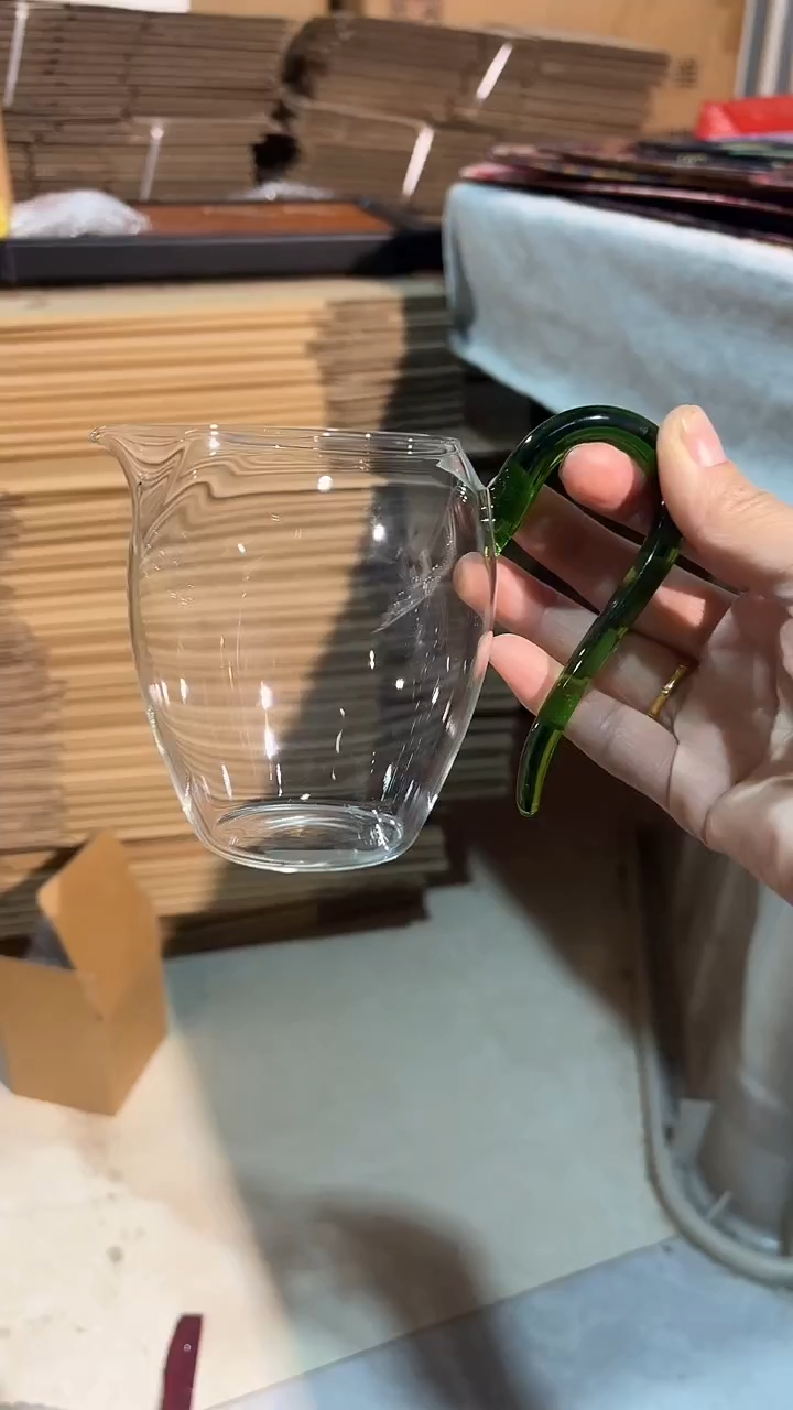 手工艺品琉璃怡然公杯 浅绿
