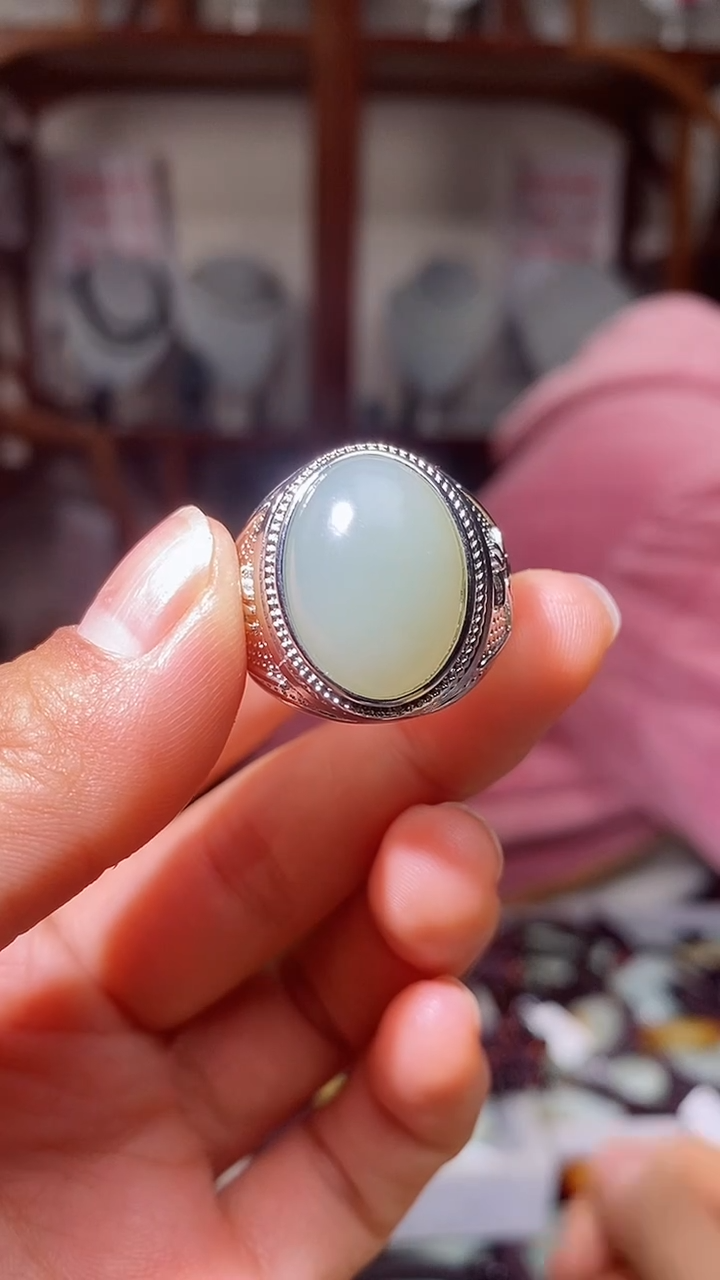 【闪购商品】和田玉戒指未镶嵌1