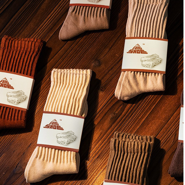 工装袜 纯色粗线袜 中桶袜子日系粗线袜 美式长筒袜 阿美咔叽袜