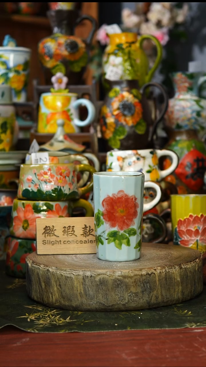 陶瓷94景德镇手工手绘釉下彩