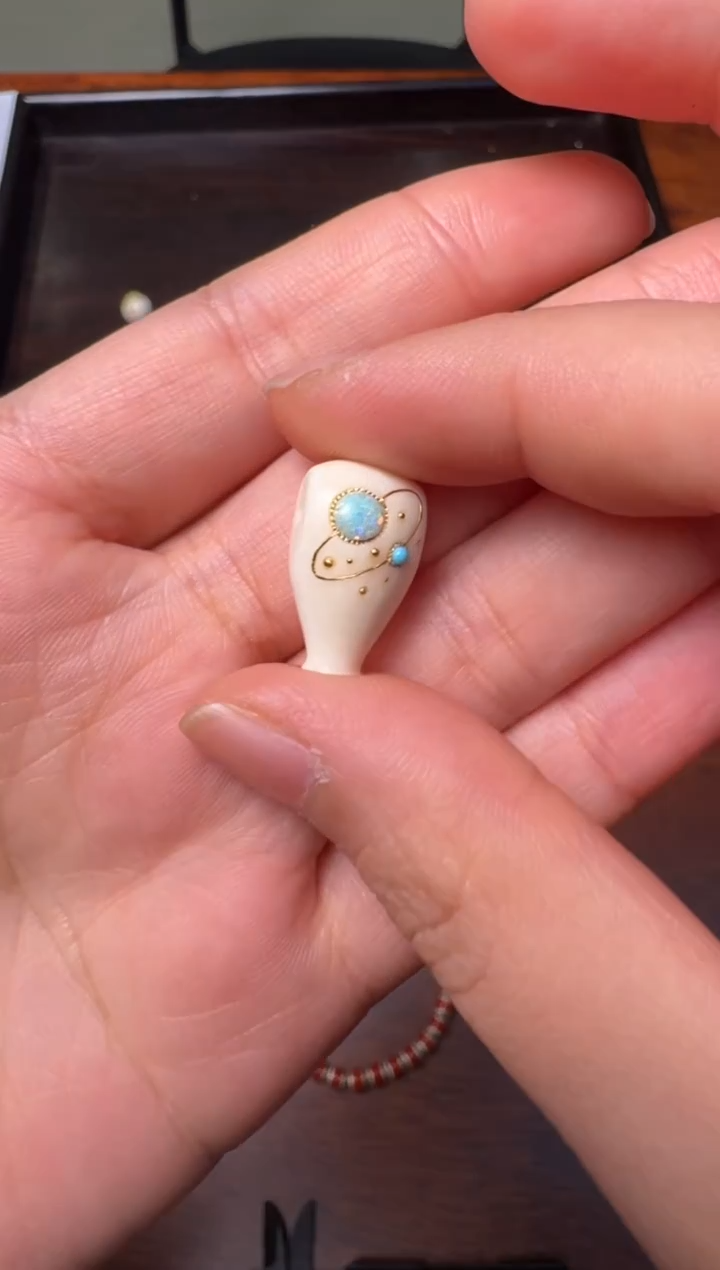 把件猛犸象牙星辰三通