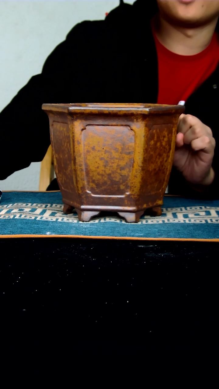 【闪购商品】紫砂花盆17*15.5*13.5内径尺寸