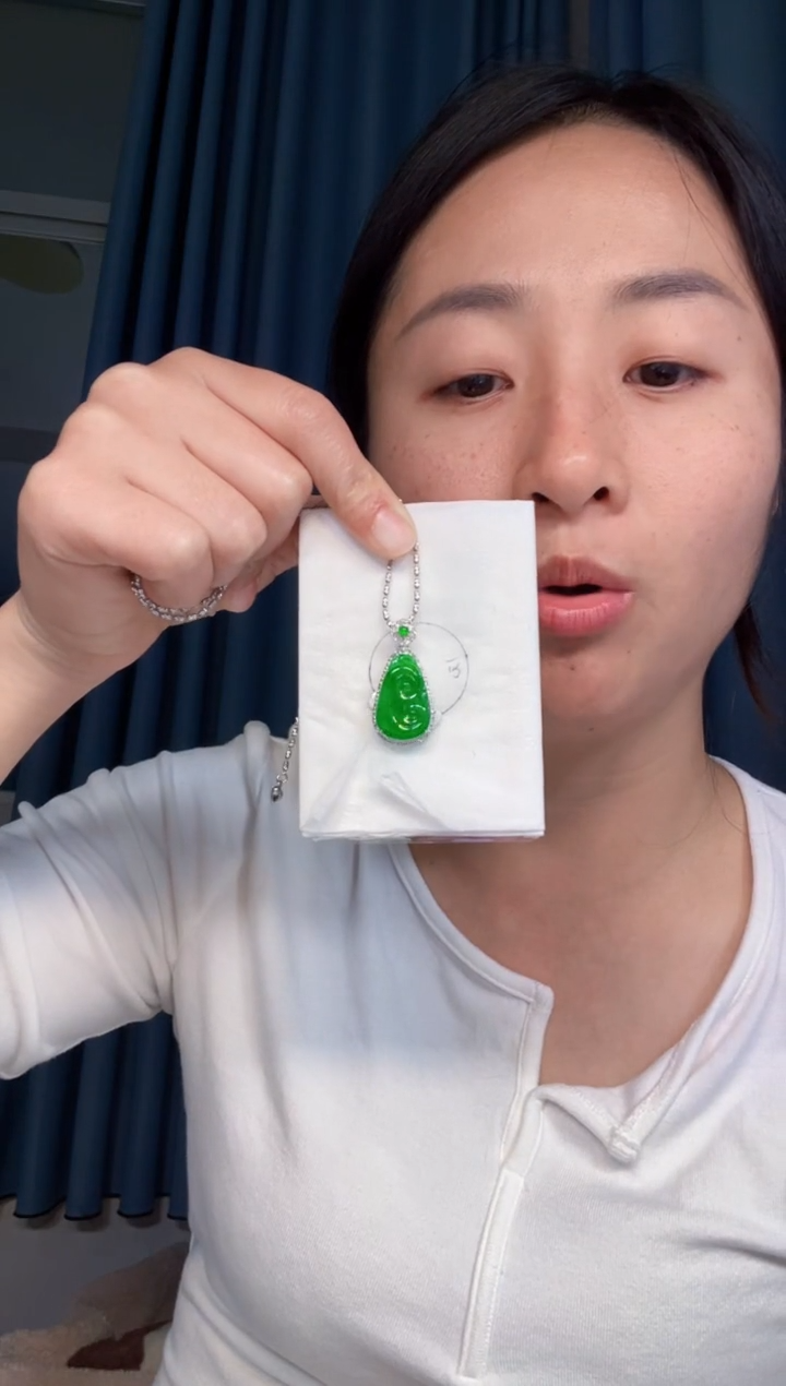 【闪购商品】定制翡翠18K金镶嵌8500元