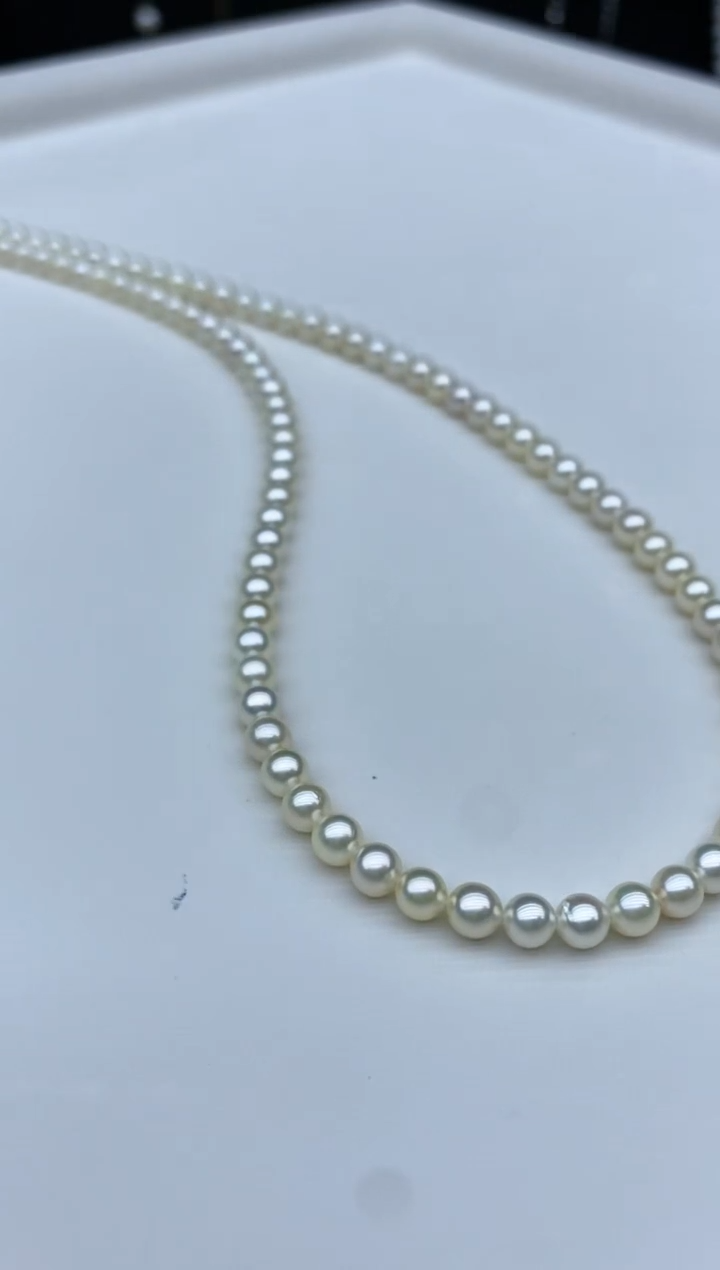 【闪购商品】海水珍珠颈饰银S925镶嵌4-4.5mm