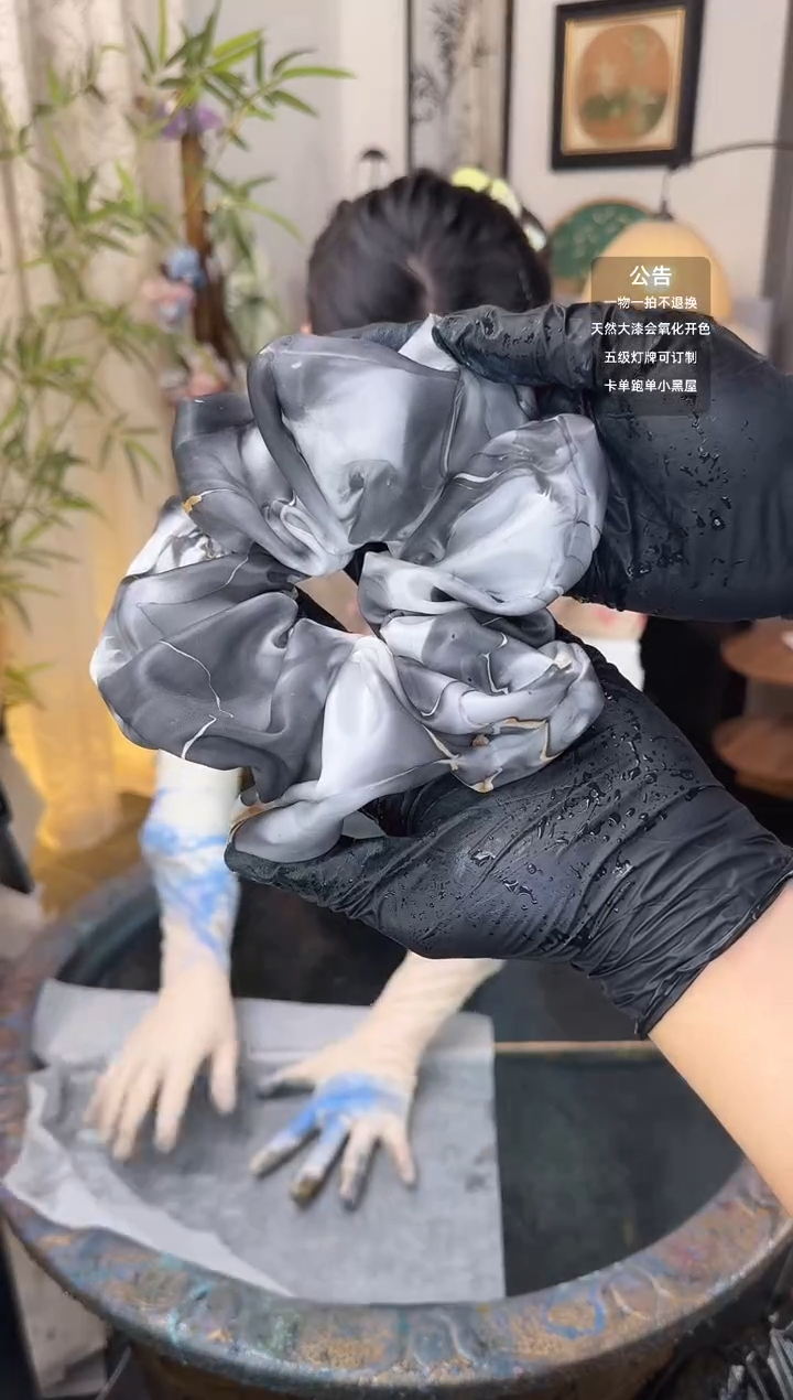 16 黑金色 超大肠发圈