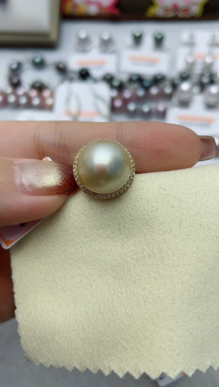 【闪购商品】海水珍珠戒指银S925镶嵌W45