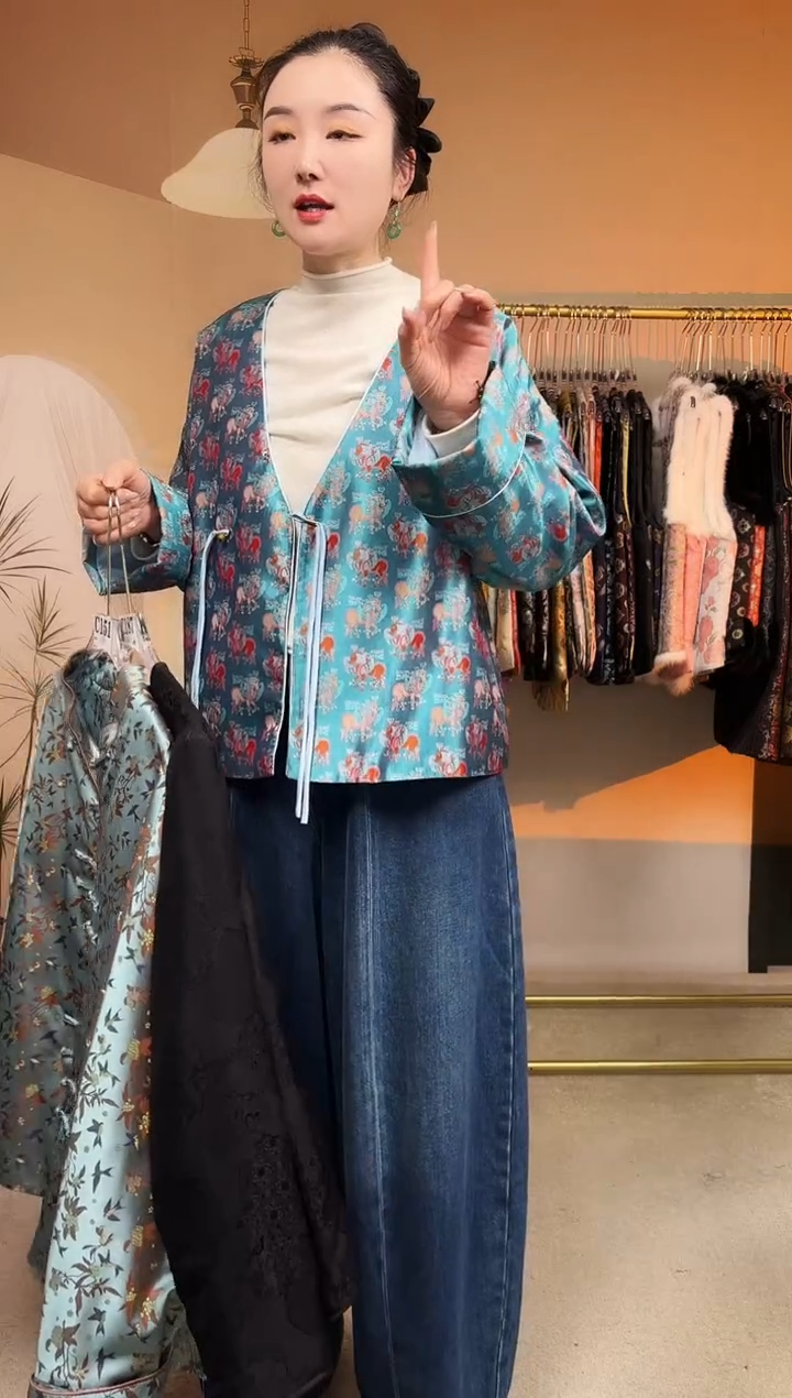 丝绸桑蚕丝外套外套b