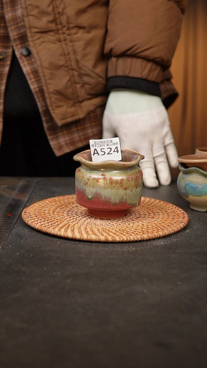 【闪购商品】瓷片524泥泥手工花盆