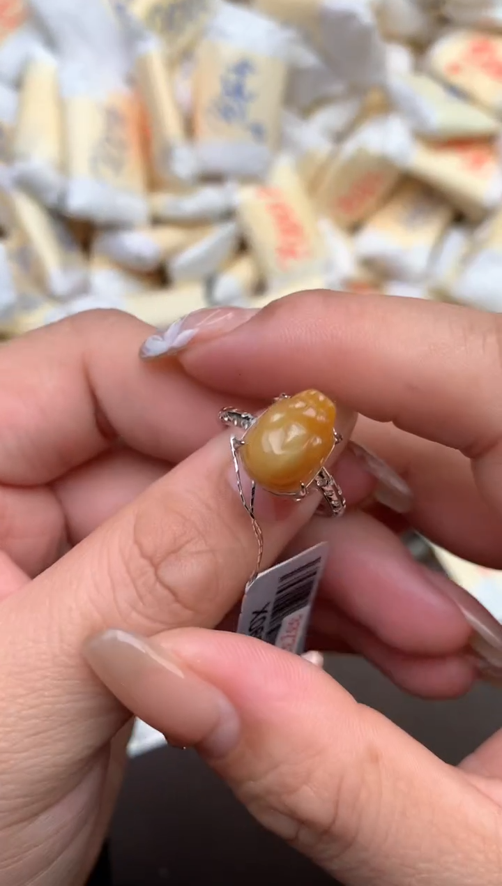 【闪购商品】翡翠戒指银S925镶嵌—