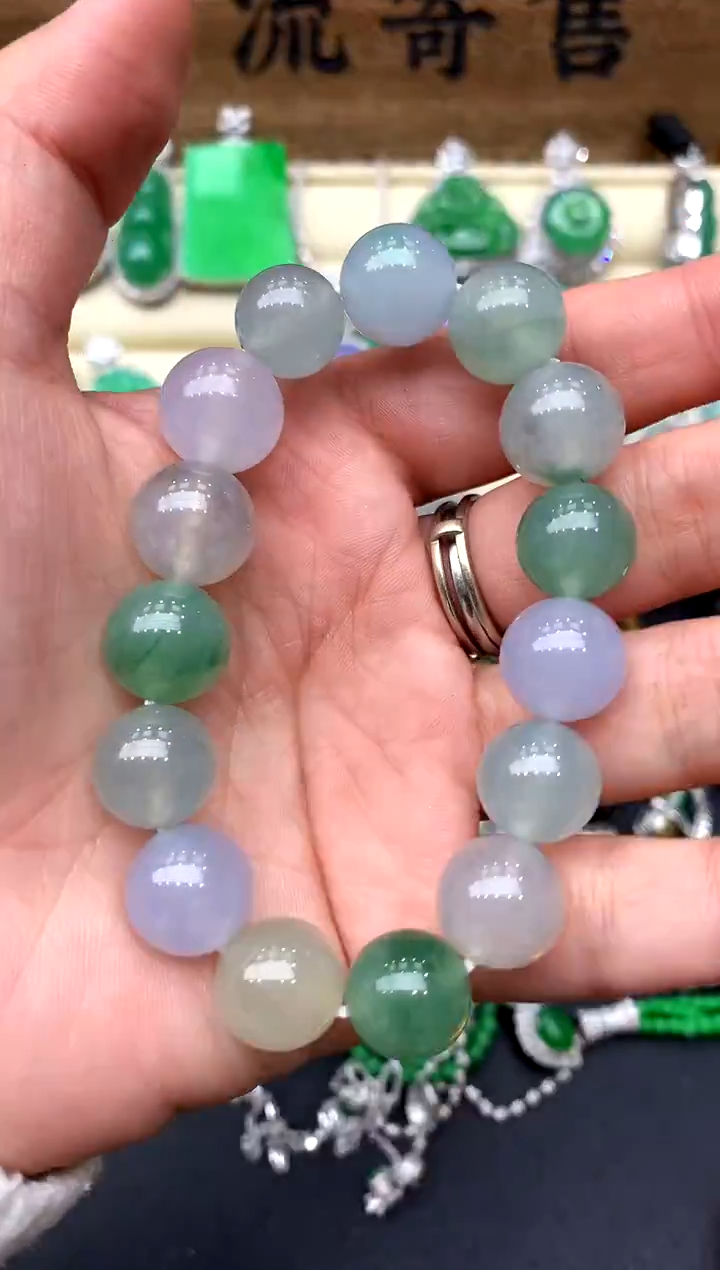 【闪购商品】翡翠手串未镶嵌388-分单5000-总价19800