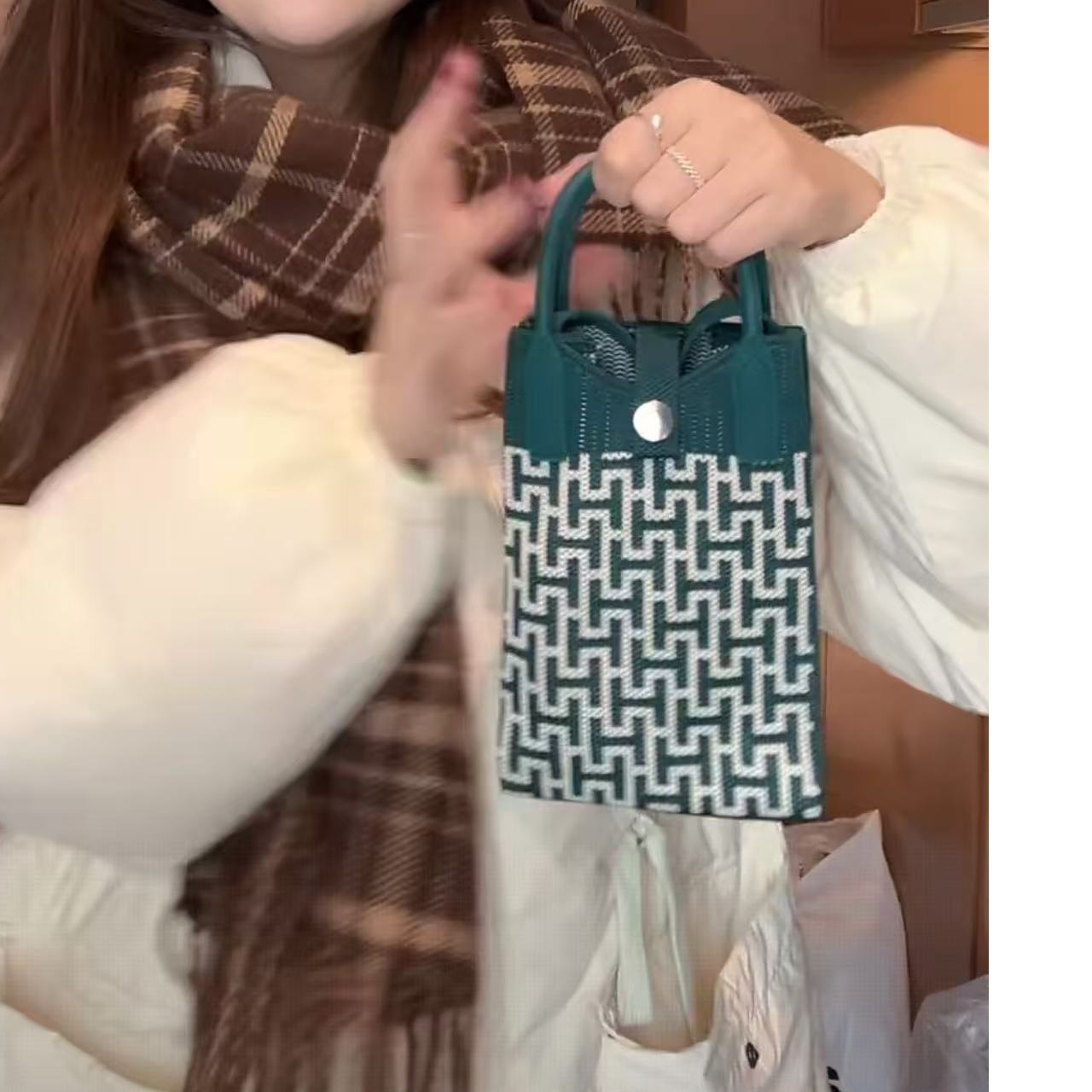 【米乐韩国正品】针织手机包/N0退N0换