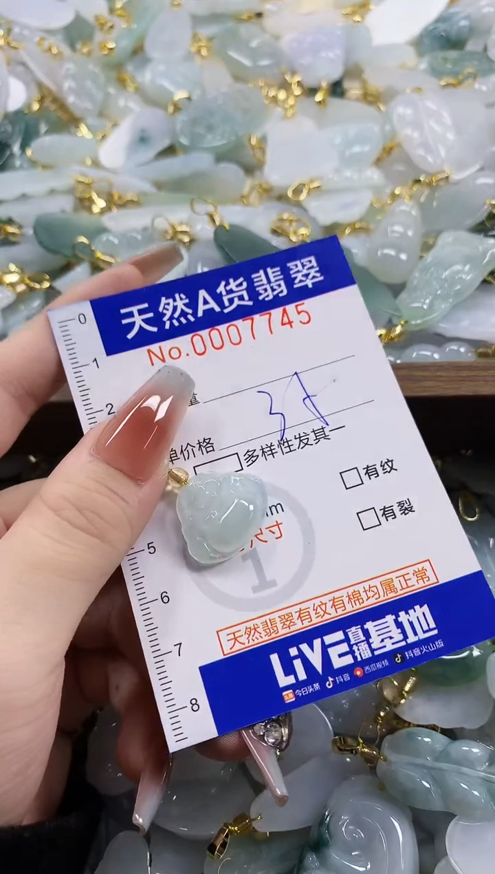颈饰未镶嵌翡翠n****u天然A货翡翠