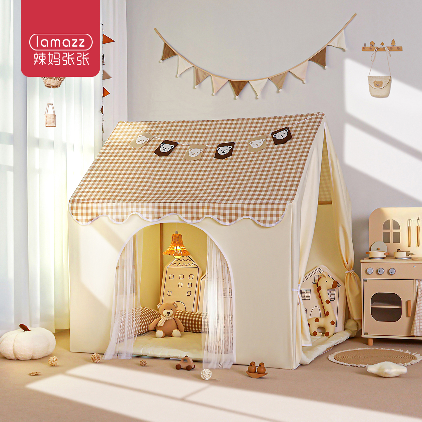 儿童帐篷室内互动家用小女孩梦幻公主城堡游戏屋宝宝生日礼物玩具