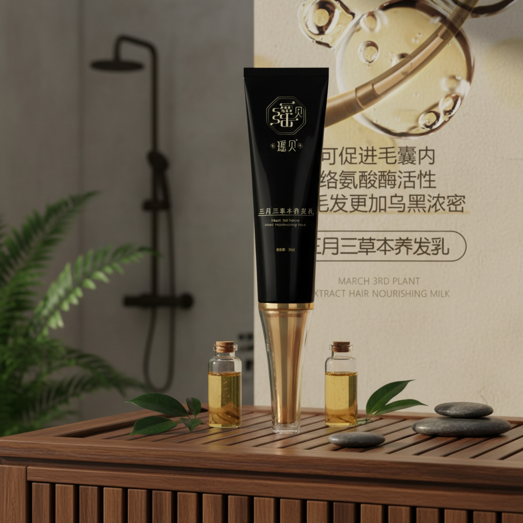 三月三正品草本养发乳免洗萃取植物精华滋养护发乳液
