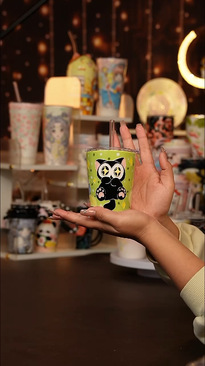 (玉泥）景德镇手工手绘文创陶瓷杯