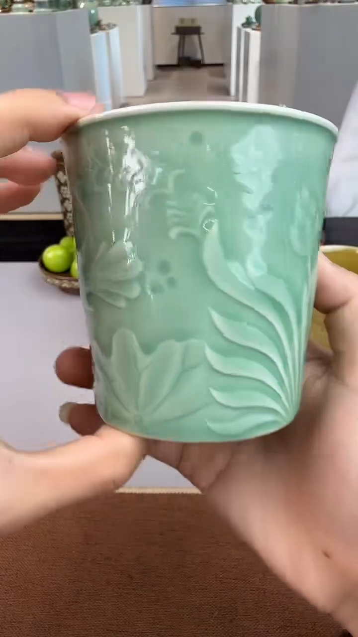 青瓷手工茶器包邮