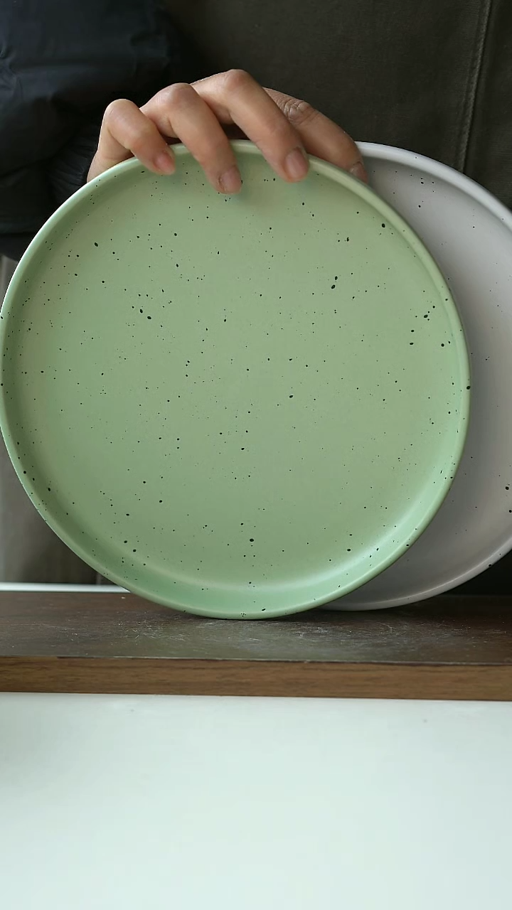 【闪购商品】陶瓷泼墨白跟牛油果禄2只装@4-2@