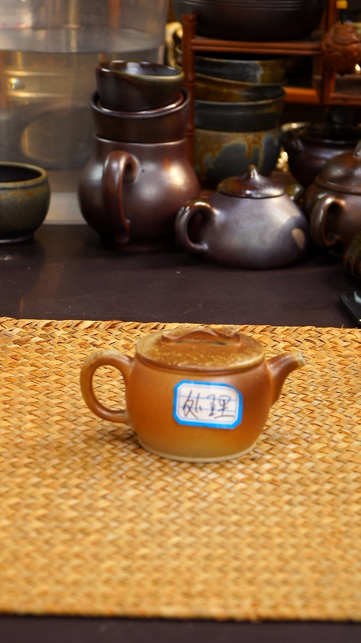 茶壶紫砂纯自然紫砂柴烧