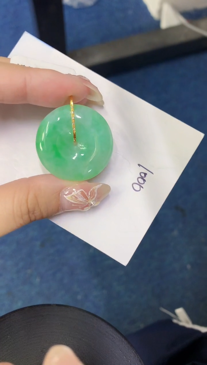 【闪购商品】翡翠颈饰18K金镶嵌00000000000