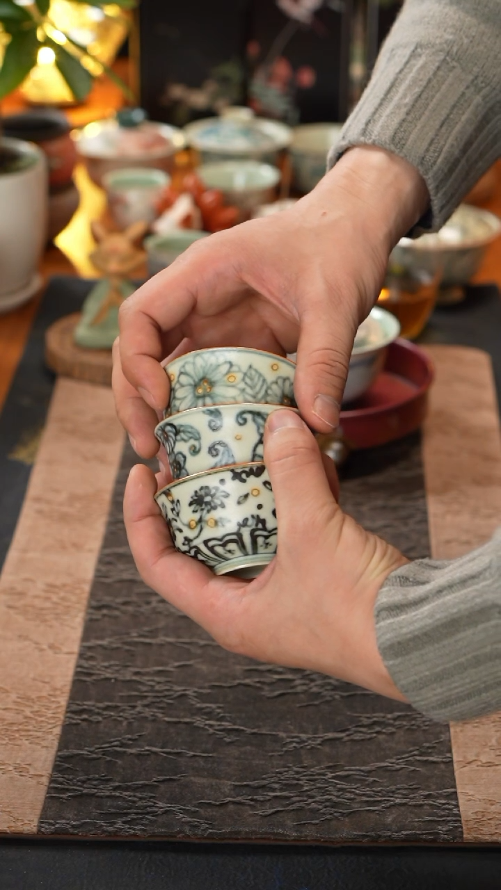 【闪购商品】屿青青花主人杯屿青青花主人杯三个