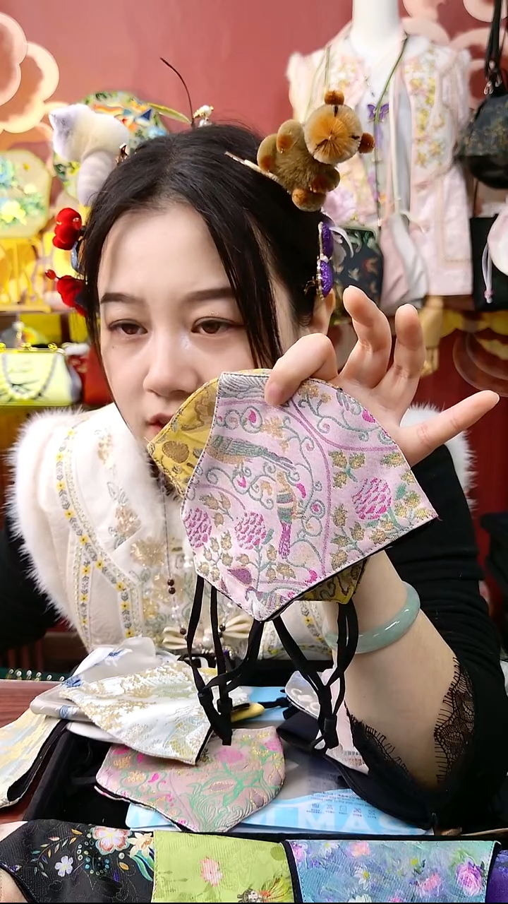 纯铜合金琉璃非遗口罩