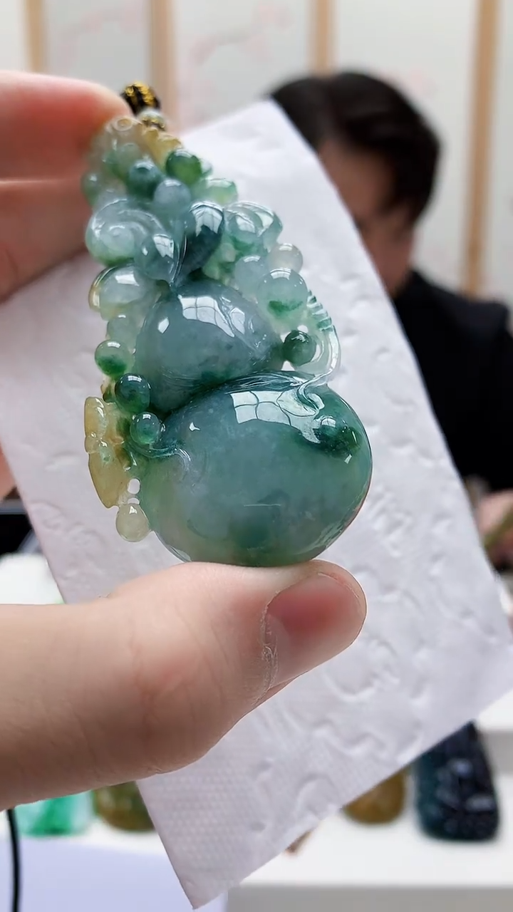 未镶嵌定制翡翠5060bb-毛货挂件123