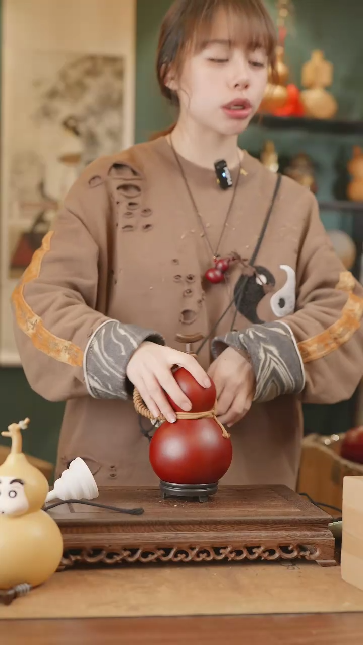 【闪购商品】291号精品天然大漆工艺防渗内胆酒葫芦~