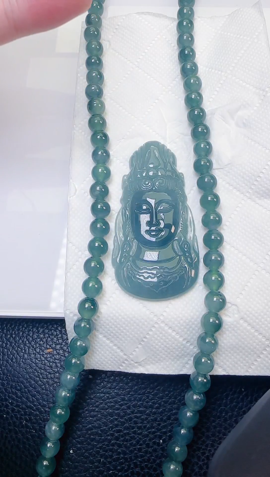 颈饰未镶嵌翡翠天然A货翡翠  多样性随机发其一