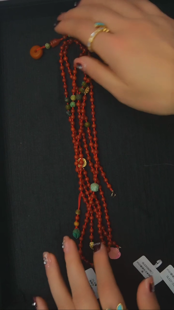 【闪购商品】南红玛瑙项链银S925镶嵌发货一件