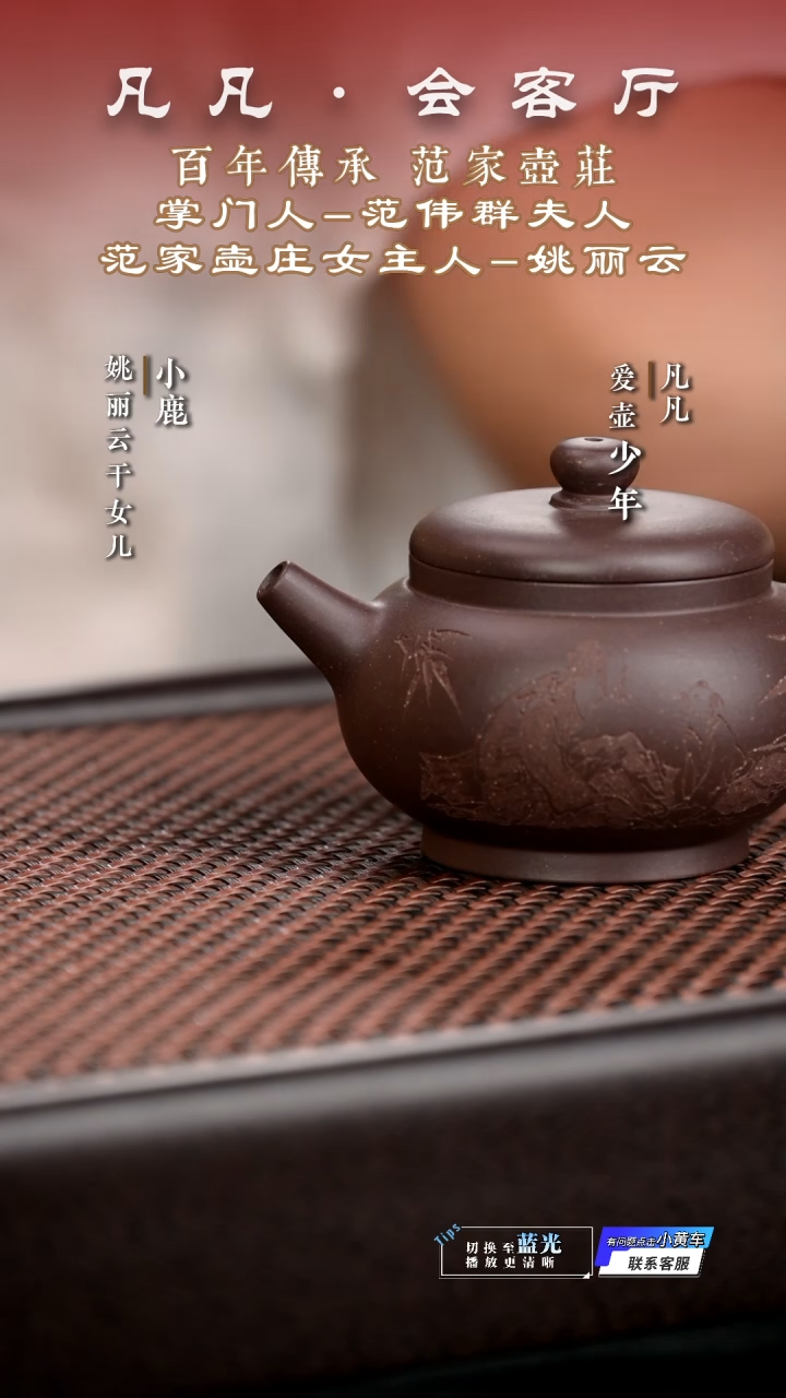 茶壶紫砂姚丽云紫砂壶120 &凡凡会客厅