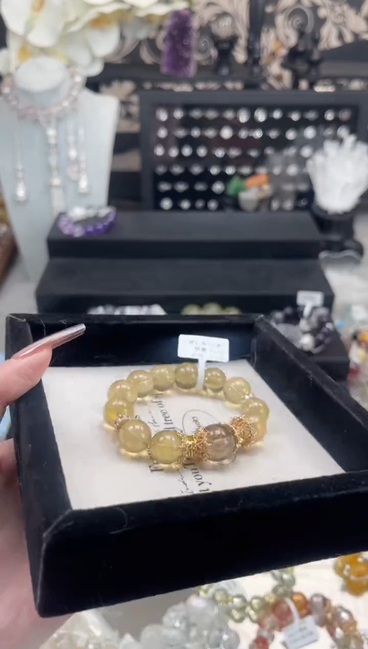 【闪购商品】烟晶手链银S925镶嵌天然水晶 多样性发货