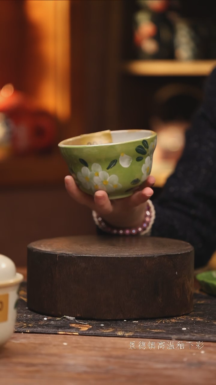 陶瓷景德镇高温釉下手绘陶瓷@L301@