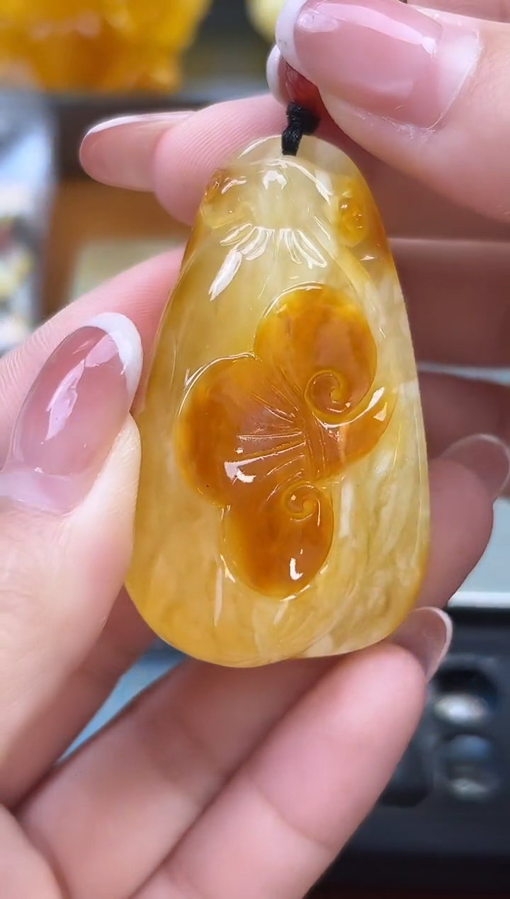 未镶嵌琥珀裸石琥珀蜜蜡吊坠