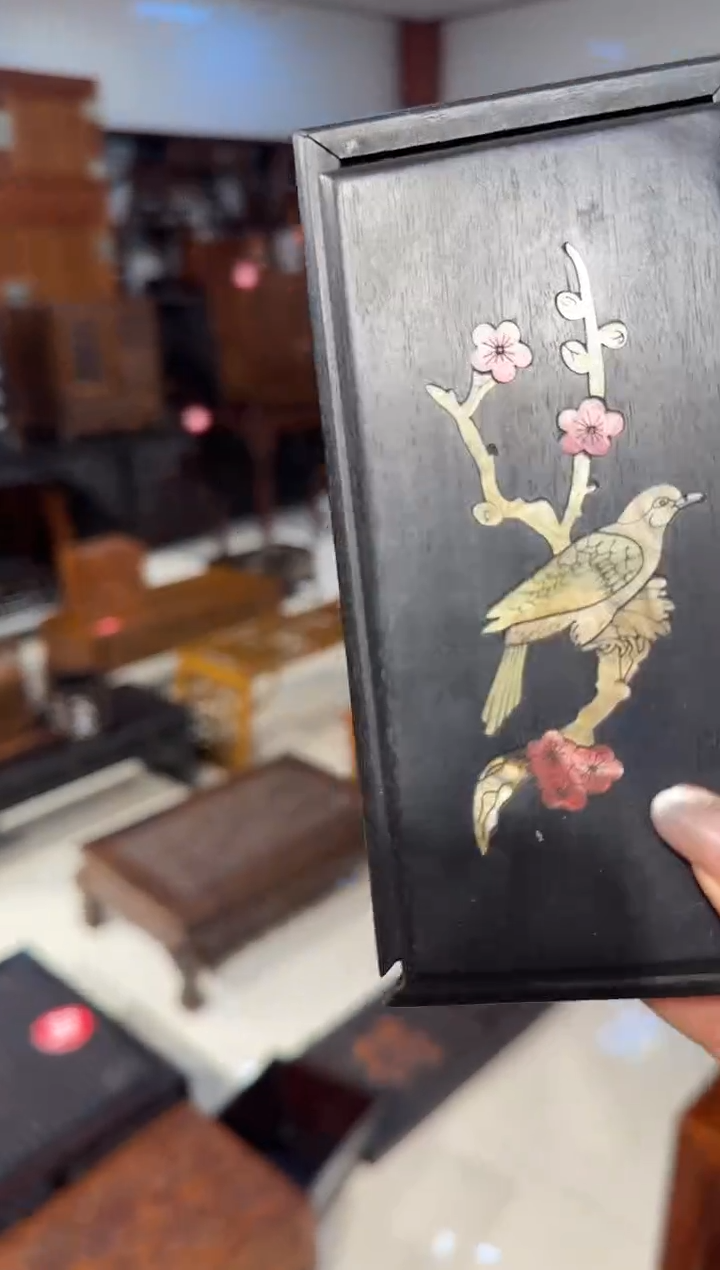【闪购商品】木木艺紫檀喜鹊登梅机关盒98.888
