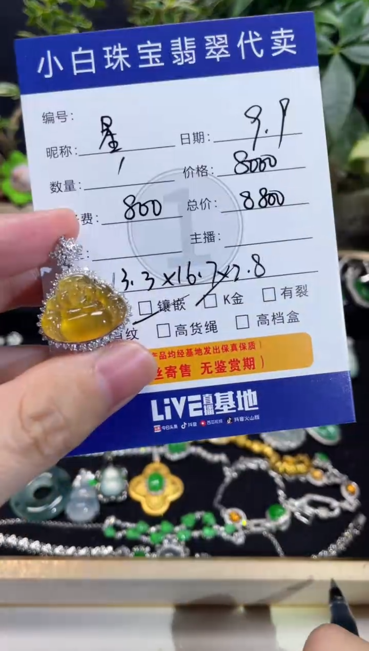 吊坠(不含链)未镶嵌翡翠星*吊坠