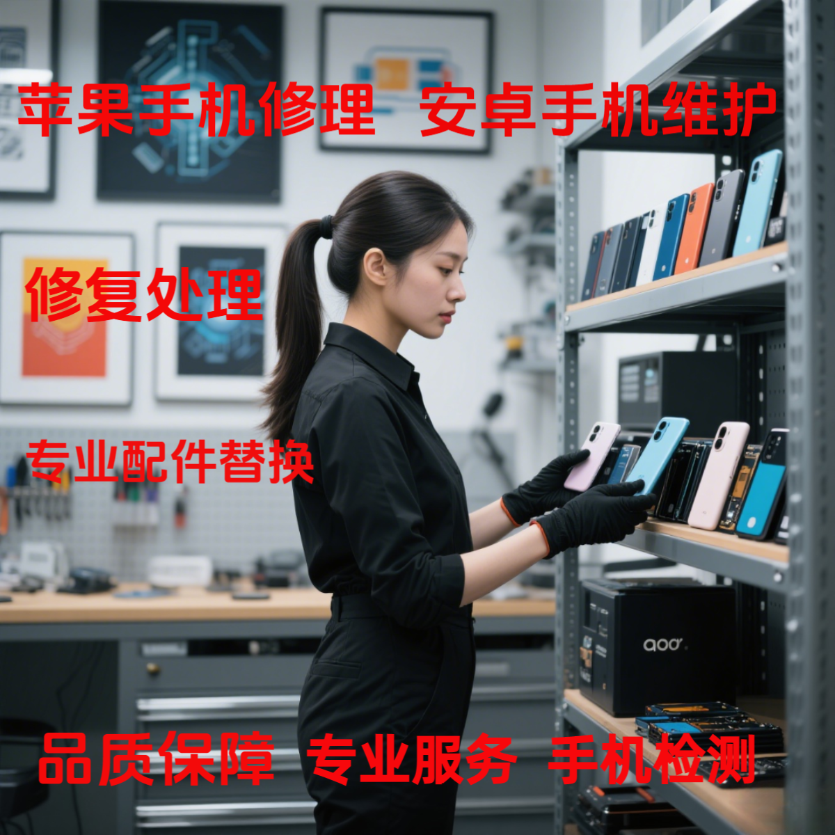 苹果安卓iphoneCPU手机配件外屏幕后玻璃xs原装电池主板内屏后壳