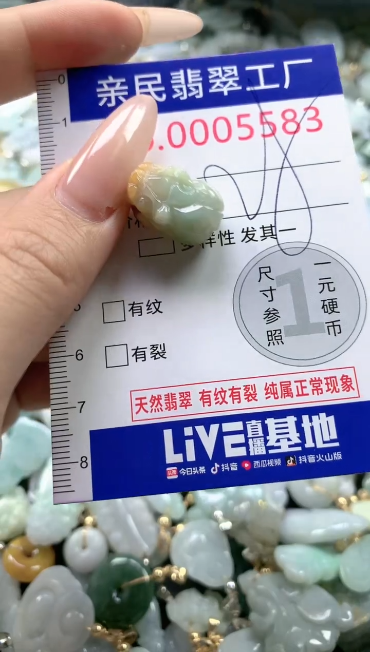 【闪购商品】翡翠吊坠(不含链)未镶嵌5583