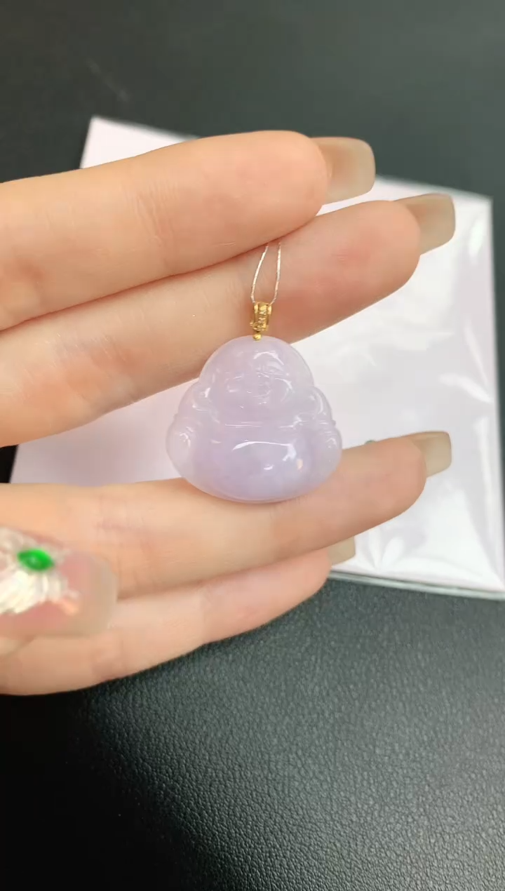 【闪购商品】翡翠颈饰18K金镶嵌赠礼盒证书 珍珍