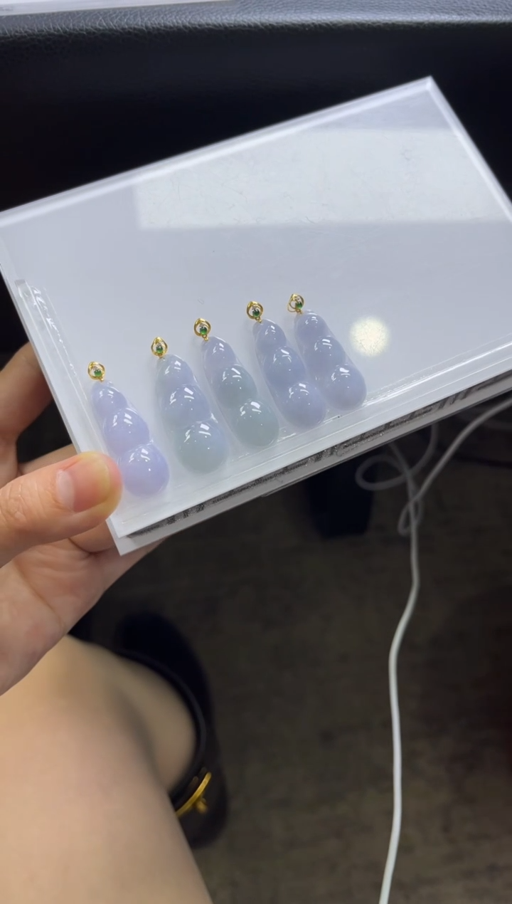 【闪购商品】翡翠颈饰18K金镶嵌A376/多样性发一件/配绳子