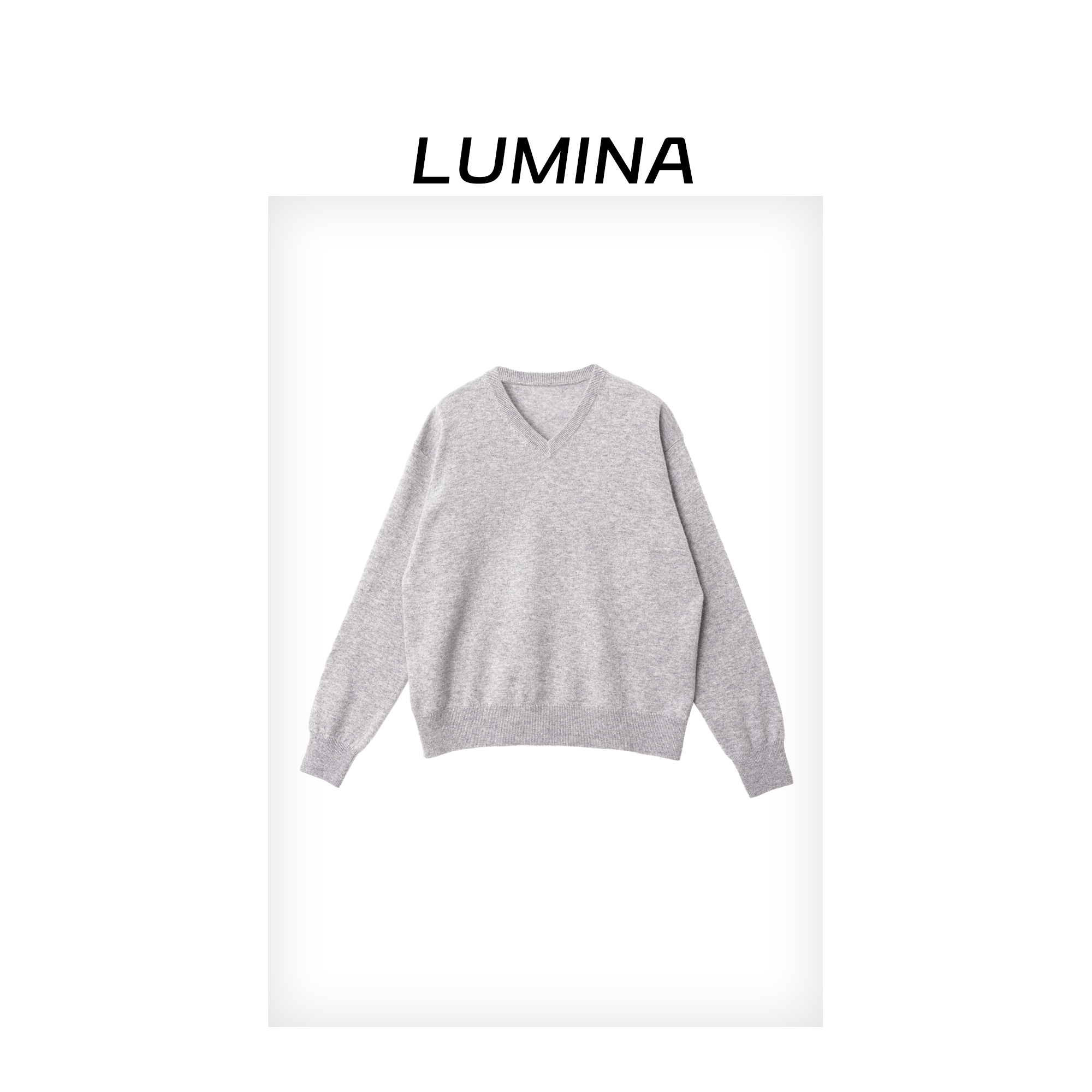 LUmina 老钱风V领薄款羊毛毛衣 B028-LS2668